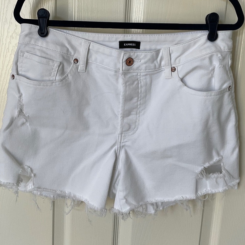 NWOT-Express Denim Distressed Shorts